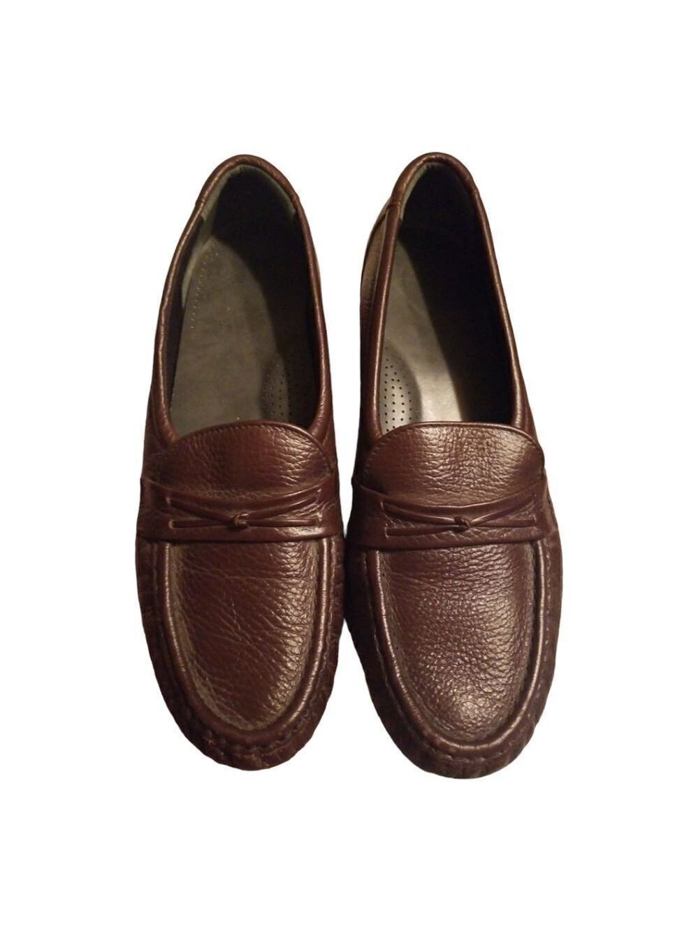 SAS Leather Teipad Slip-on Comfort Brown Shoe Size 9